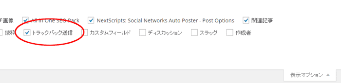 表示オプション